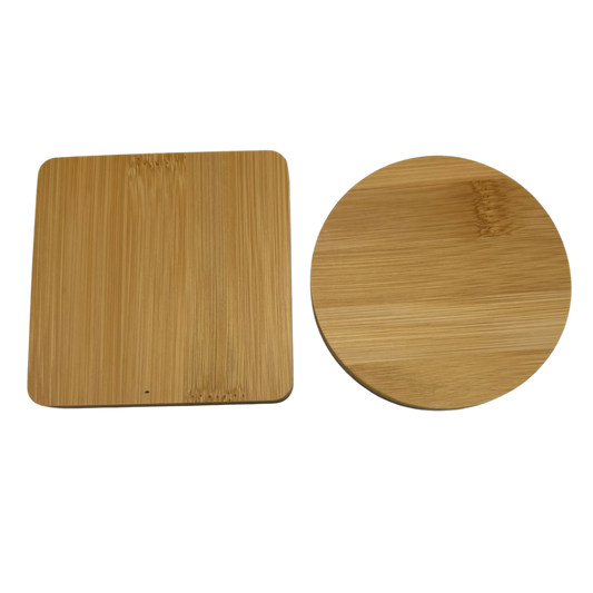 Engraved Wooden Bamboo Coaster