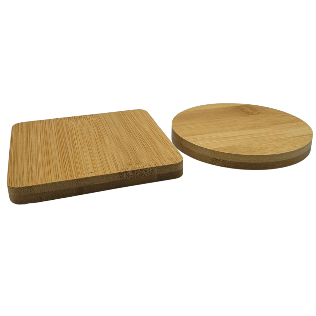 Engraved Wooden Bamboo Coaster