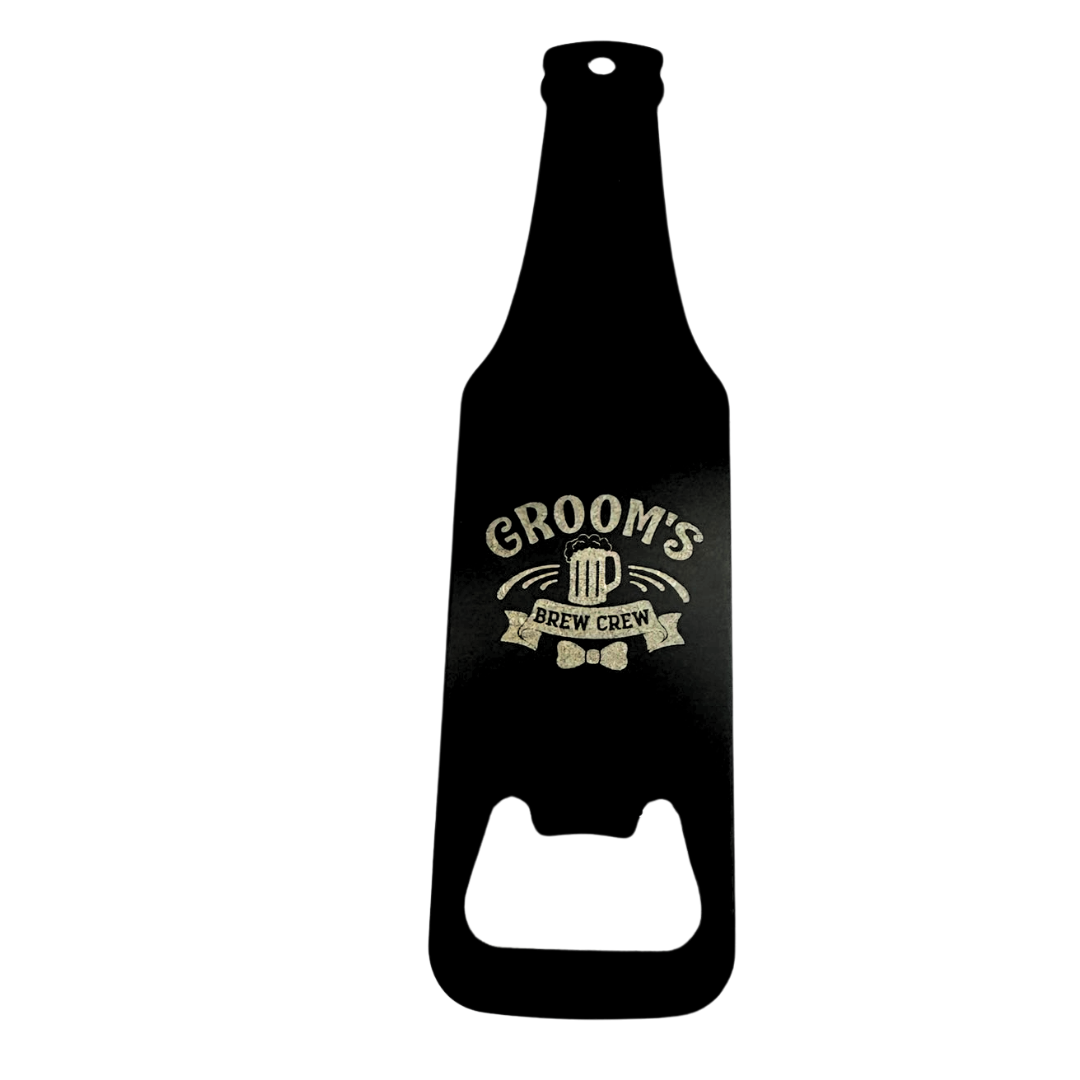 Engraved Bottle Shaped Bottle Opener