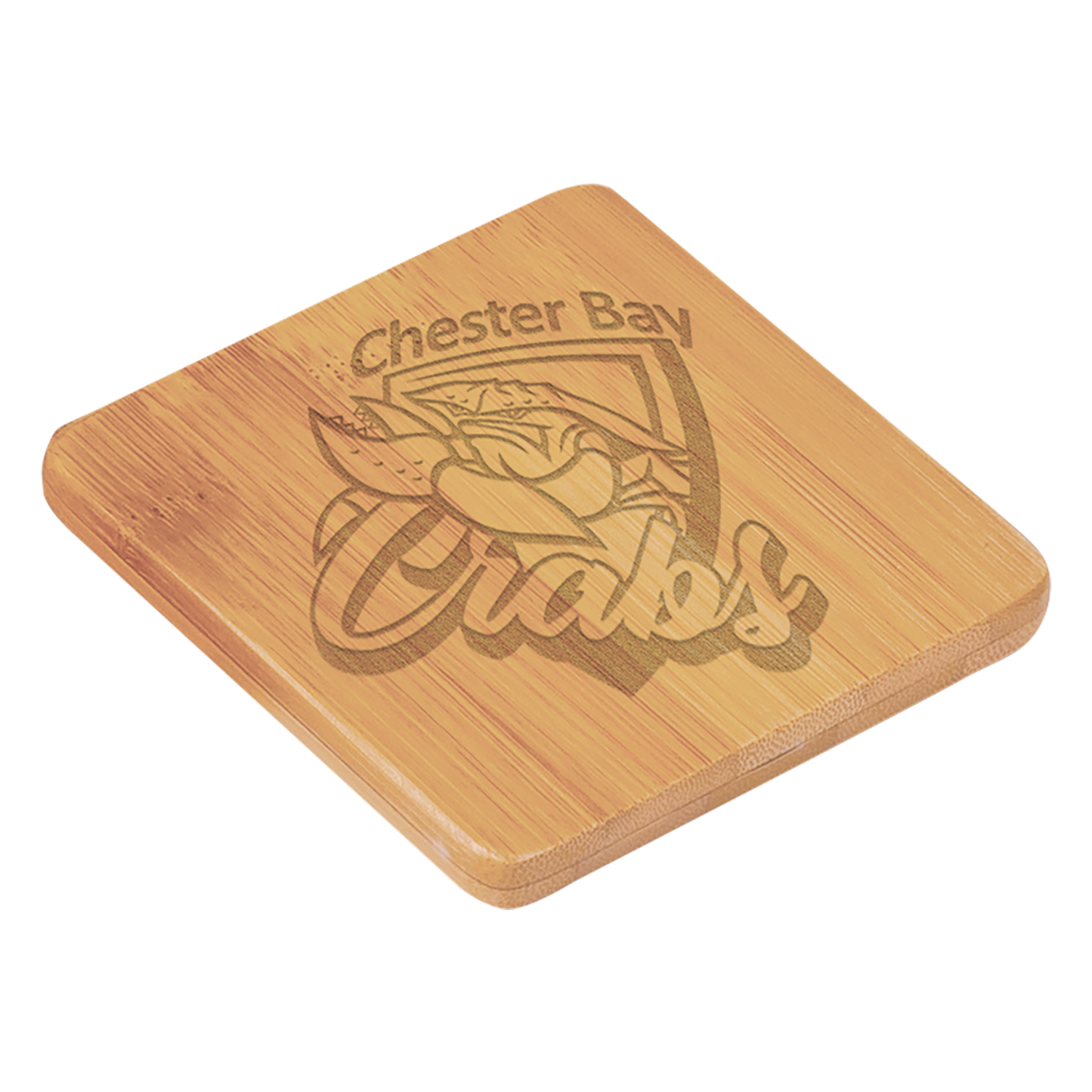 Engraved Wooden Bamboo Coaster
