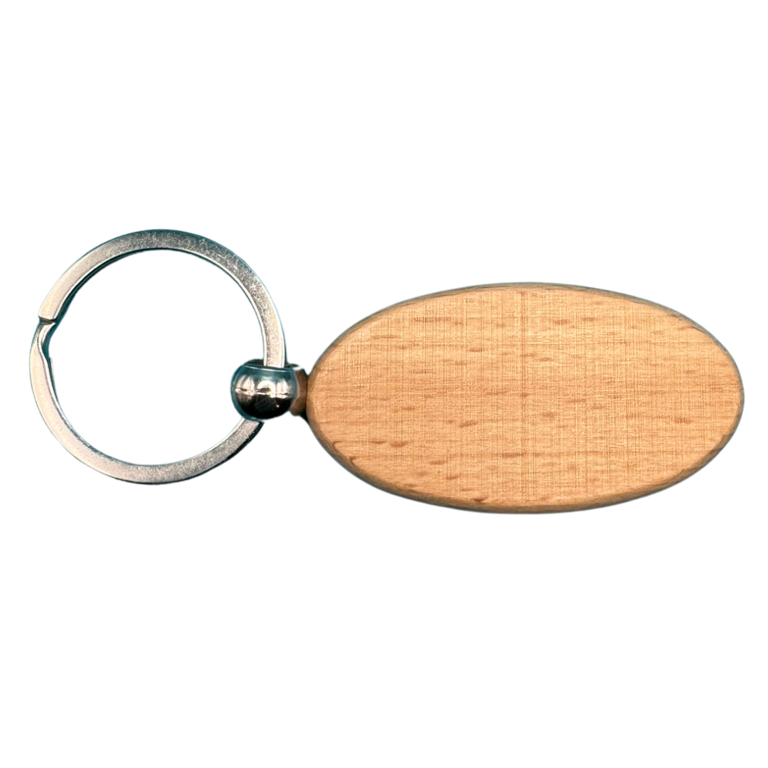 Engraved Wooden Keychain