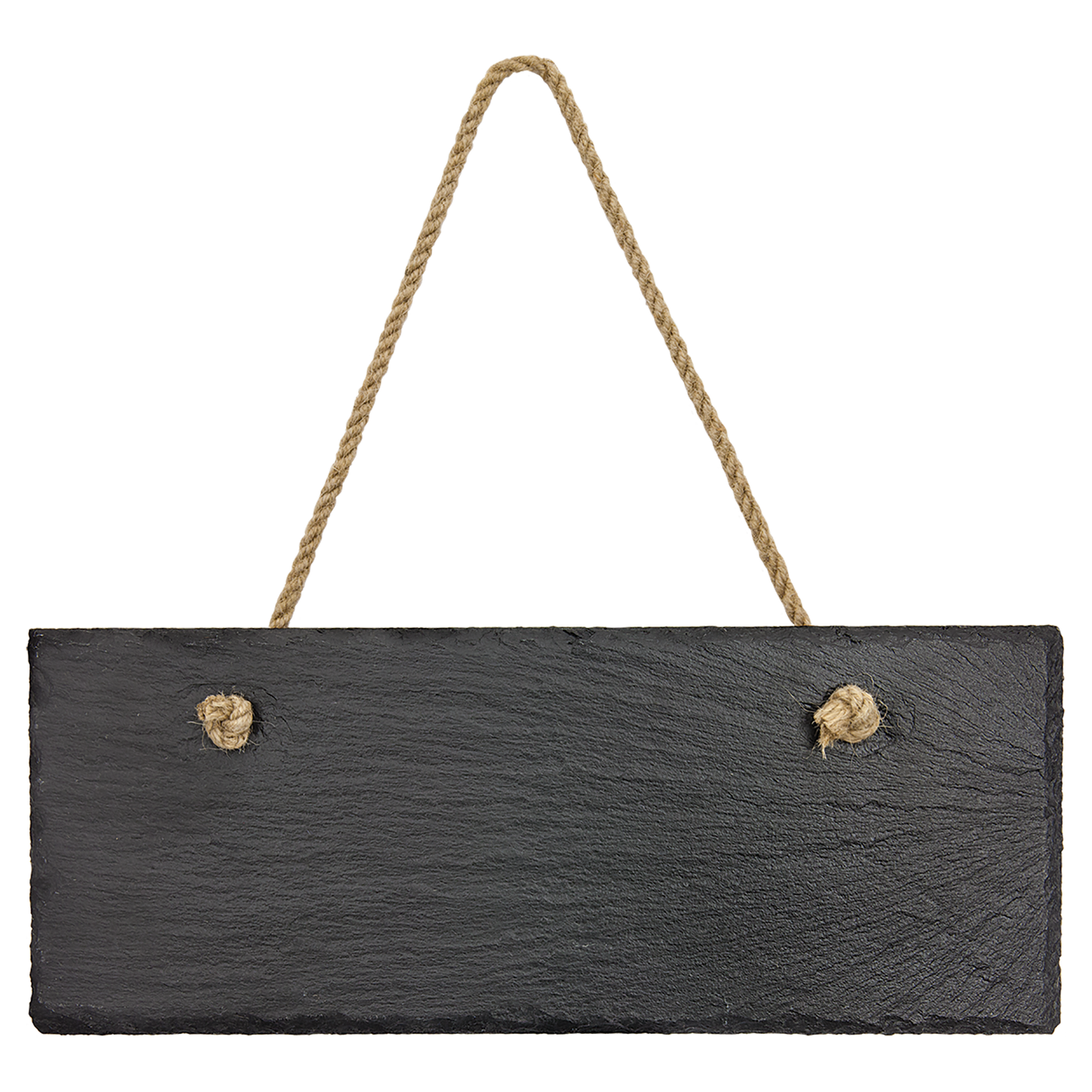 Hanging Slate Rectangle Decor—10" x 4"